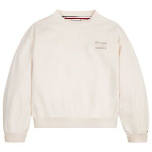 Tommy Hilfiger Sweatshirt - Natural Dye Script - Ancient White - Tommy Hilfiger - 14 År (164) - Sweatshirt