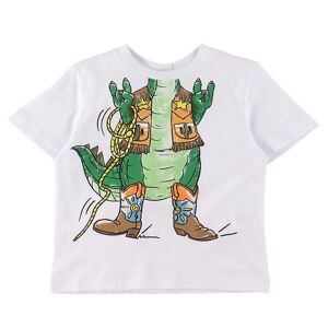 Stella Mccartney Kids T-Shirt - Hvid M. Krokodille/cherif - Stella Mccartney Kids - 8 År (128) - T-Shirt