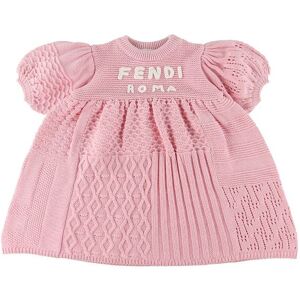 Fendi Kjole - Bomuld/uld - Rosa M. Tekst - Fendi - 6 År (116) - Kjole