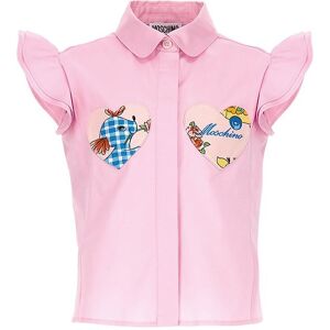 Moschino Skjorte - Rosa M. Hjerter - Moschino - 6 År (116) - Skjorte K/æ