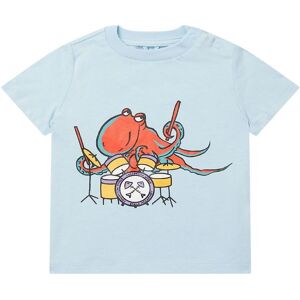 Stella Mccartney Kids T-Shirt - Lyseblå M. Blæksprutte - Stella Mccartney Kids - 18 Mdr - T-Shirt