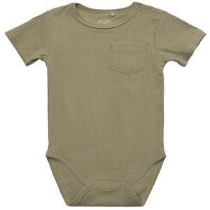 Petit By Sofie Schnoor Body K/æ - Rib - Dusty Green - Sofie Schnoor - 68 - Body K/æ