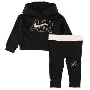 Nike Sæt - Hættetrøje/leggings - Air - Sort - Nike - 5 År (110) - Hættetrøje