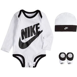 Nike Gaveæske - Body L/æ/hue/strømper - Futura - Hvid - Nike - 6-12 Mdr - Body L/æ