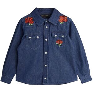 Mini Rodini Skjorte - Lw Denim - Blue - Mini Rodini - 2-3 År (92-98) - Skjorte