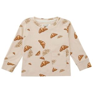 Vacvac Bluse - Ello - Rib - Big Croissant Love - Vacvac - 3-4 År (98-104) - Bluse