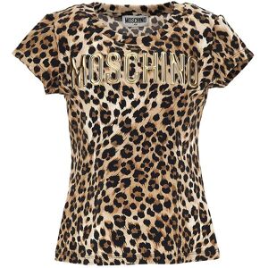 Moschino T-Shirt - Leopard M. Guld - Moschino - 6 År (116) - T-Shirt