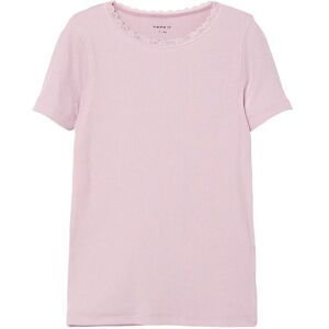 Name It T-Shirt - Rib - Noos - Nkfkab - Violet Ice - Name It - 13-14 År (158-164) - T-Shirt