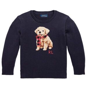 Polo Ralph Lauren Bluse - Strik - Classics Lll - Navy M. Bamse - Polo Ralph Lauren - 7 År (122) - Bluse