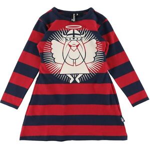 Danefæ Kjole - Danenanna - Angel Freja - Rød/navy  - Danefæ - 5 År (110) - Kjole