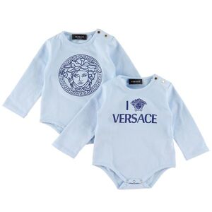 Versace Gaveæske - Body L/æ - 2-Pak - Baby Blue/sapphire - Versace - 6-9 Mdr - Body L/æ