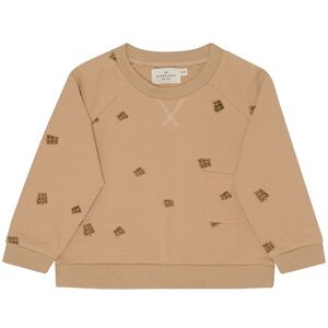 Monsieur Mini Sweatshirt - Embroidery Chocolate - Moss - Monsieur Mini - 6-9 Mdr - Sweatshirt