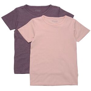 Minymo T-Shirt - 2-Pak - Misty Rose - Minymo - 1½ År (86) - T-Shirt