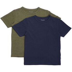 Minymo T-Shirt - 2-Pak - Dark Olive - Minymo - 1½ År (86) - T-Shirt