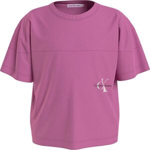 Klein T-Shirt - Monogram Off Placed T-Shirt - Iris Orchid - Calvin Klein - 16 År (176) - T-Shirt