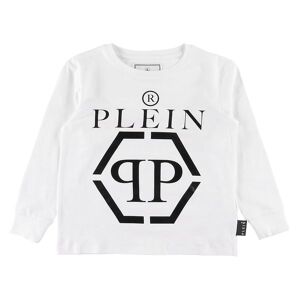 Philipp Plein Bluse - Hvid M. Logo - Philipp Plein - 10 År (140) - Bluse