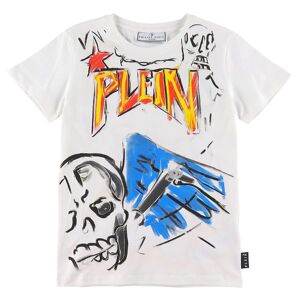 Philipp Plein T-Shirt - Hvid M. Print - Philipp Plein - 12 År (152) - T-Shirt