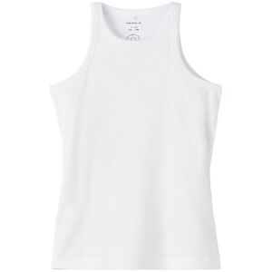 Name It Top - Noos - Rib - Nkfkab - Bright White - Name It - 9-10 År (134-140) - Tanktop