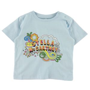 Stella Mccartney Kids T-Shirt - Blå M. Print - Stella Mccartney Kids - 18 Mdr - T-Shirt