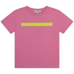 Little Marc Jacobs T-Shirt - Apricot M. Neongul - Little Marc Jacobs - 8 År (128) - T-Shirt