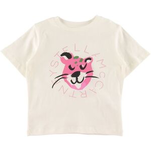 Stella Mccartney Kids T-Shirt - Hvid/pink M. Leopard - 6 År (116) - Stella Mccartney Kids T-Shirt