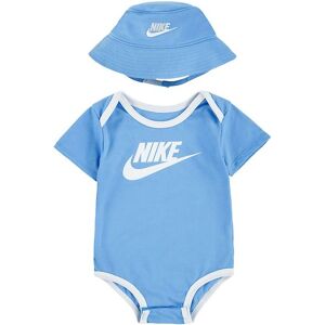 Nike Bodysæt - Bøllehat/body K/æ - University Blue - Nike - 0-6 Mdr - Body K/æ