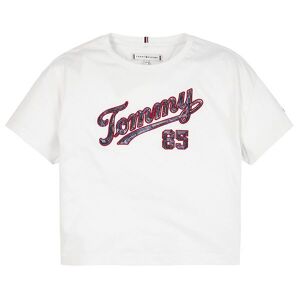 Tommy Hilfiger T-Shirt - Sequins Tee - Hvid - Tommy Hilfiger - 14 År (164) - T-Shirt