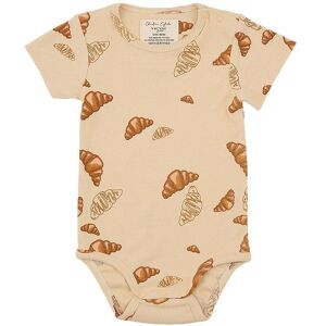 Vacvac Body K/æ - Rib - Kurt - Big Croissant - Beige - Vacvac - 2 År (92) - Body K/æ