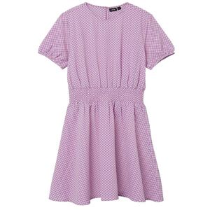 Lmtd Kjole - Nlfeckali - Lilac Chiffon/checks - Lmtd - 14 År (164) - Kjole