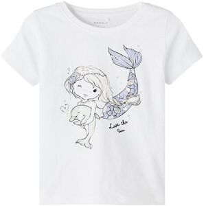 Name It T-Shirt - Nmfzuzano - Bright White - Name It - 1½ År (86) - T-Shirt