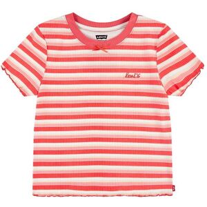 Levis Kids T-Shirt - Rib - Striped - Rose Of Sharon - Pink - Levis - 14 År (164) - T-Shirt