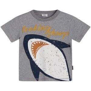 Hust And Claire T-Shirt - Arthur - Pearl Grey Melange M. Haj - 2 År (92) - Hust And Claire T-Shirt