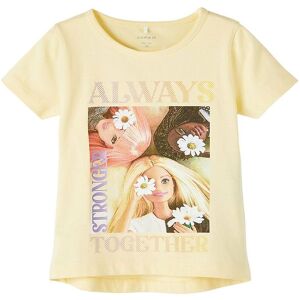 Name It T-Shirt - Nmfabeline Barbie - Double Cream - 3 År (98) - Name It T-Shirt