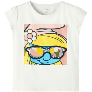 Name It T-Shirt - Nmfani Smurf - Bright White - Name It - 1½ År (86) - T-Shirt