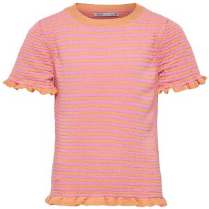 Kids Only T-Shirt - Strik - Kogsally - Orange Chiffon/fuchsia Pi - Kids Only - 13-14 År (158-164) - T-Shirt