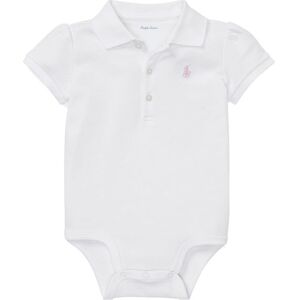 Polo Ralph Lauren Body K/æ - Baby Classics - Hvid M. Rosa - Polo Ralph Lauren - 1 År (80) - Body K/æ