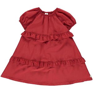 Müsli Kjole - Poplin - Berry Red - Müsli - 6 År (116) - Kjole