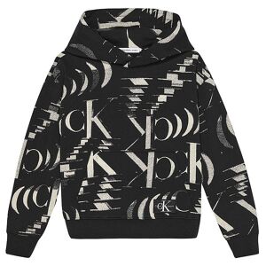 Klein Hættetrøje - Glitched Monogram - Sort - 14 År (164) - Calvin Klein Hættetrøje