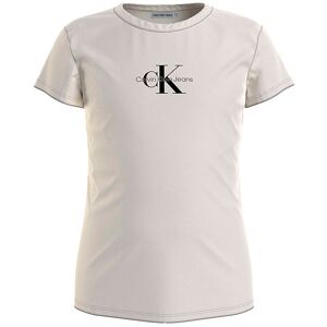 Klein T-Shirt - Micro Monogram - Whitecap Gray - Calvin Klein - 8 År (128) - T-Shirt