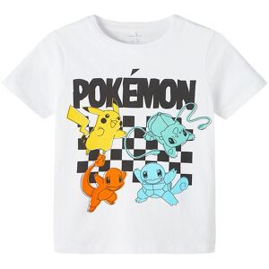 Name It T-Shirt - Nkmjulin Pokemon - Bright White M. Print - Name It - 11-12 År (146-152) - T-Shirt