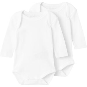 Name It Body L/æ - Noos - Nbnbody - 2-Pak - Bright White - Name It - 1½ År (86) - Body L/æ