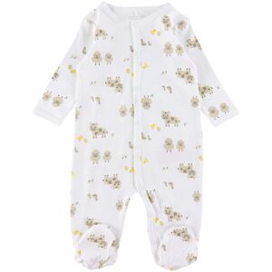 Name It Natdragt - Noos - Nbnnightsuit - Bright White/farm Anima - Name It - 1½ År (86) - Natdragt