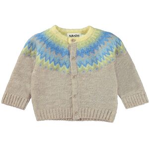 Molo Cardigan - Uld/polyester - Bay - Nordic Pastels - Molo - 1½ År (86) - Cardigan