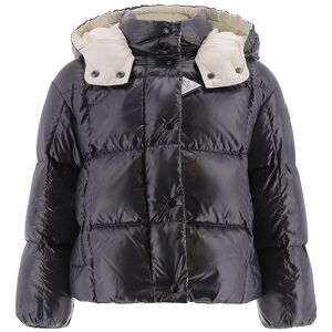 Moncler Dunjakke - Parana - Dark Navy M. Hvid - Moncler - 10 År (140) - Dunjakke