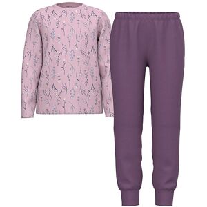 Name It Nattøj - Bluse/bukser - Noos - Nkfnightset - Dawn Pink - Name It - 11-12 År (146-152) - Nattøj 2-Delt