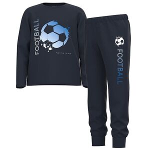 Name It Nattøj - Noos - Nkmnightset Football - Dark Sapphire - Name It - 3-4 År (98-104) - Nattøj 2-Delt