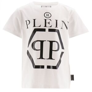 Philipp Plein T-Shirt - Hvid/sort M. Logo - Philipp Plein - 10 År (140) - T-Shirt