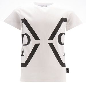 Philipp Plein T-Shirt - Maxi - Hvid M. Sort - Philipp Plein - 12 År (152) - T-Shirt