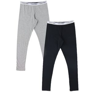 Klein Leggings - 2-Pak - Gråmeleret/sort - Calvin Klein - 12-14 År (152-164) - Leggings