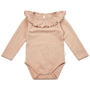 Petit By Sofie Schnoor Body L/æ - Dicte - Nougat M. Hulmønster - Sofie Schnoor - 62 - Body L/æ